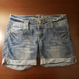 Blue jean shorts